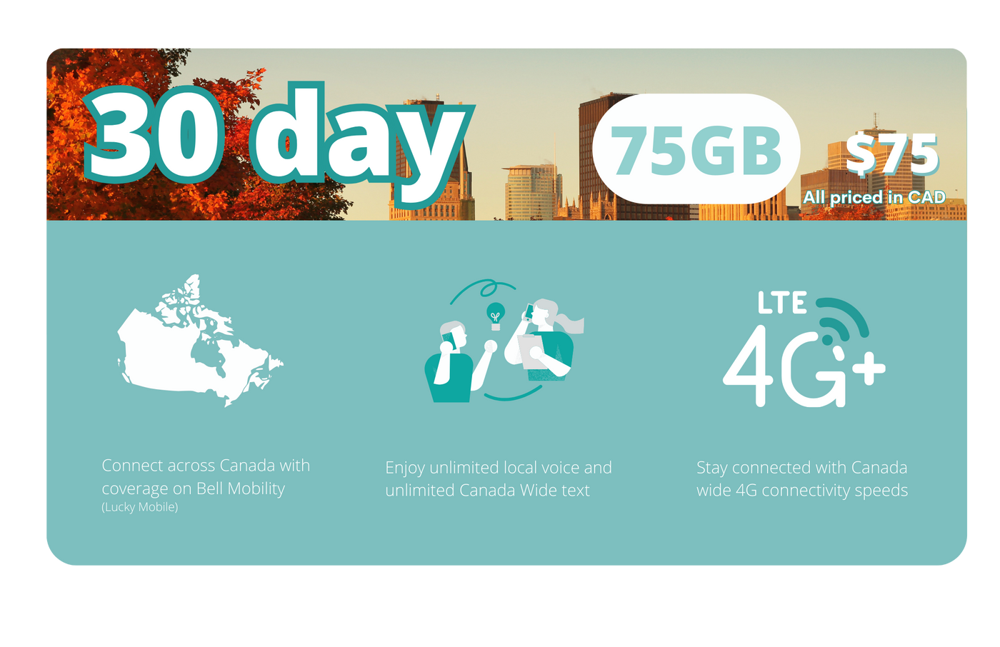 30-Day Plan – 75GB Data